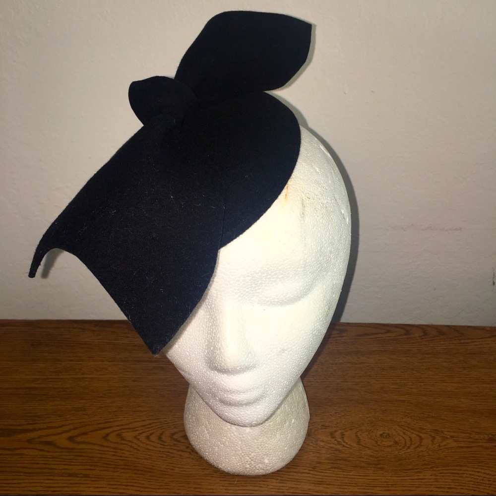 Women’s Knotted Bow Wool Felt Headpiece